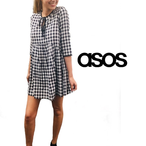 asos checkered dress